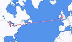 Flyrejser fra Milwaukee, USA til Exeter, England