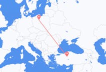 Flyreiser fra Bydgoszcz, Polen til Ankara, Tyrkia