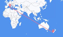 Flyreiser fra Invercargill, New Zealand til Cagliari, Italia