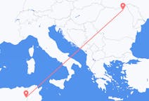 Flyrejser fra Tebessa, Algeriet til Suceava, Rumænien