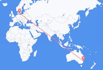 Flyreiser fra Sydney i Nova Scotia, Australia til Malmö, Sverige