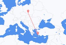 Flyg från Katowice, Polen till Kos, Grekland