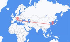 Flyrejser fra Nagasaki, Japan til Ancona, Italien