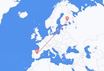 Flyg från Nyslott till Madrid