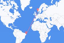 Flyrejser fra Recife, Brasilien til Stavanger, Norge