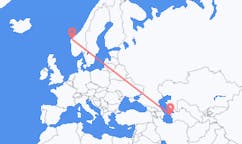 เที่ยวบิน จาก Türkmenbaşy, เติร์กเมนิสถาน ไปยัง Volda, นอร์เวย์