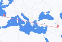 Flyg från Sulaymaniyya, Irak till Bilbao, Spanien
