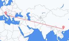 Flyrejser fra Liuzhou, Kina til Rimini, Italien