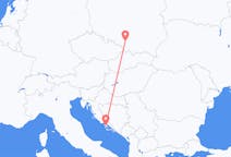 Flights from Brač, Croatia to Katowice, Poland