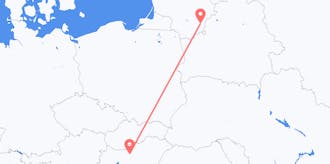 리투아니아에서 헝가리까지 운항하는 항공편