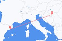 Flyg från Osijek, Kroatien till Barcelona, Spanien