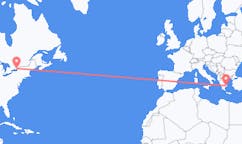 Flyreiser fra Kingston, Canada til Athen, Hellas