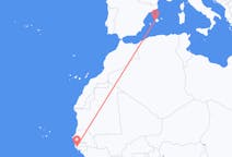 Flüge von Ziguinchor, der Senegal nach Palma de Mallorca, Spanien