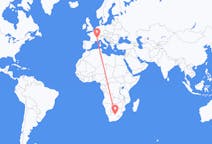 Flyg från Kimberley, Northern Cape, Sydafrika till Grenoble, Frankrike