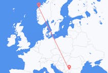 Flyg från Ålesund, Norge till Niš, Serbien