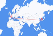 Flyrejser fra Fukuoka, Japan til Barcelona, Spanien