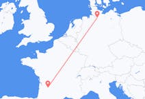 Flyg från Bergerac, Frankrike till Hamburg, Tyskland