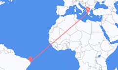 Flights from João Pessoa, Paraíba, Brazil to Patras, Greece