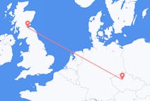 Flyg från Edinburgh, Skottland till Prag, Tjeckien