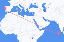 Flyreiser fra Malé, til Lisboa