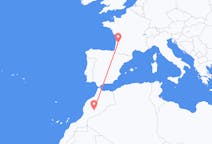 Flyg från Ouarzazate, Marocko till Bordeaux, Frankrike