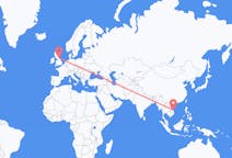 Flights from Chu Lai, Vietnam to Durham, England, the United Kingdom