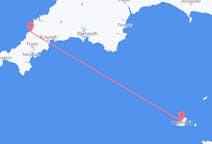 Flyg från Newquay, England till Guernsey, Guernsey
