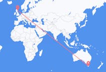 Vluchten van Hobart, Australië naar Aberdeen, Schotland