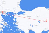 Flyreiser fra Thessaloniki, Hellas til Kayseri, Tyrkia