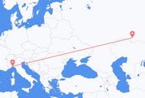 Fly fra Orenburg til Genova