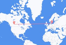Flights from Edmonton in Canada to Bornholm in Denmark