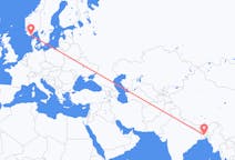 Flyg från Dhaka, Bangladesh till Kristiansand, Norge