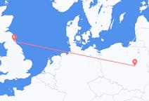 Flights from Newcastle upon Tyne, England to Warsaw, Poland