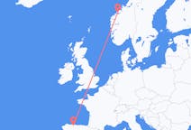 Fly fra Molde til Asturias