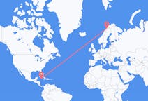 Flyreiser fra Grand Cayman, Caymanøyene til Narvik, Norge