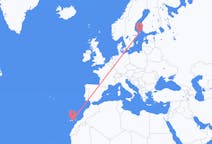 Flyreiser fra Mariehamn, til Las Palmas