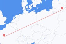 Flyg från Vilnius, Litauen till Tours, Frankrike