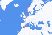 Flights from Oujda, Morocco to Førde, Norway