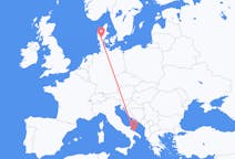 Flyg från Bari, Italien till Billund, Danmark