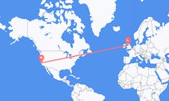 Flyg från Monterey, USA till Liverpool, England