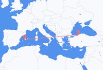 Flüge von Zonguldak, die Türkei nach Palma de Mallorca, Spanien