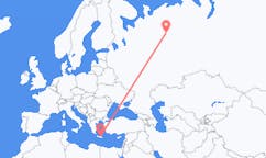 Flights from Ukhta, Russia to Heraklion, Greece