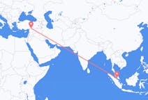 Flyreiser fra Malacca City, Malaysia til Gaziantep, Tyrkia