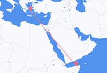 Flyrejser fra Boosaaso, Somalia til Naxos, Grækenland