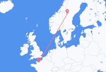 Flyrejser fra Caen, Frankrig til Östersund, Sverige