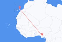 Flug frá Asaba til Lanzarote