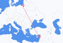 Flyreiser fra Beirut, Lebanon til Szymany, Szczytno fylke, Polen