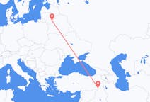 Fly fra Vilnius til Şırnak
