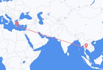 Flyg från Bangkok, Thailand till Heraklion, Grekland