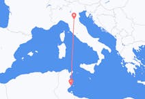 Loty z Sfax, Tunezja do Bolonii, Włochy
